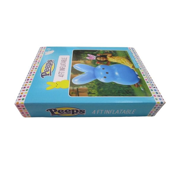 Classic Peep Blue 4ft Inflatable Easter Bunny New In Box - Picture 6 of 12